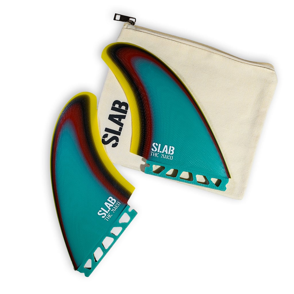 SLAB Twins THE MAKO fins - Raimbow - Futures