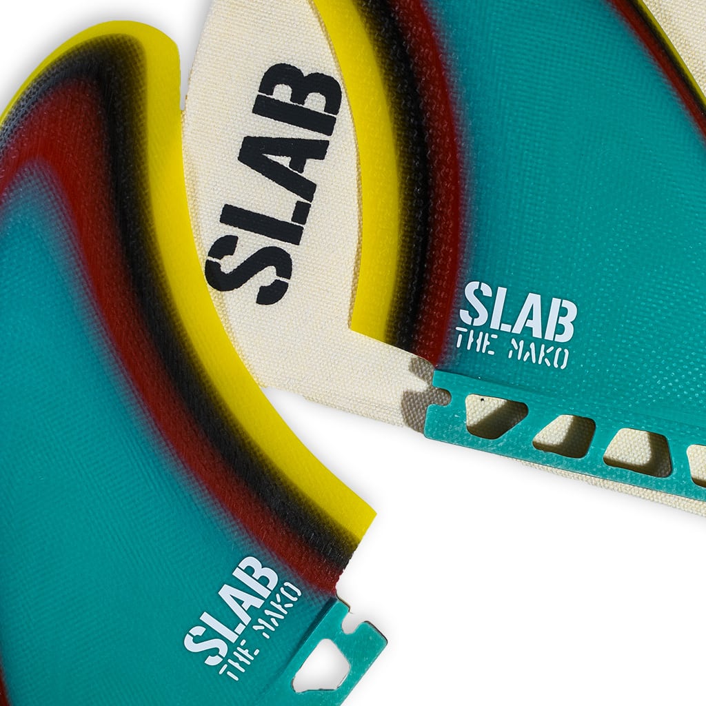 SLAB Twins THE MAKO fins - Raimbow - Futures