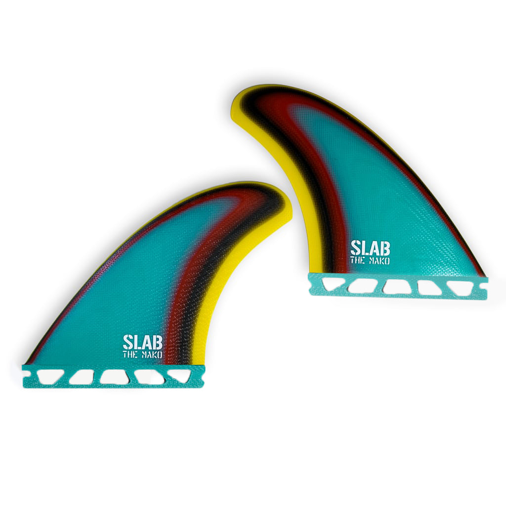 SLAB Twins THE MAKO fins - Raimbow - Futures