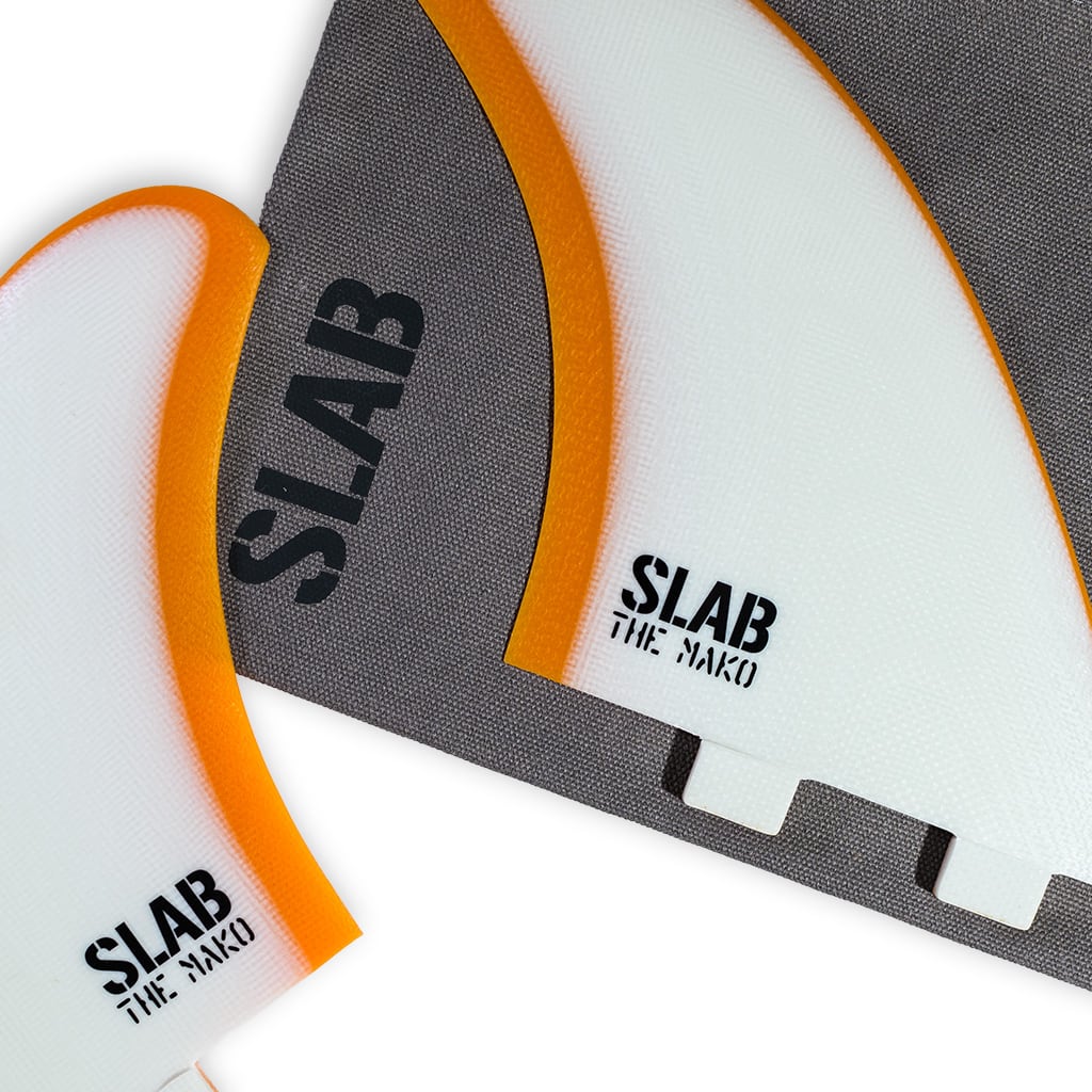 Quillas SLAB Twins THE MAKO - White/Amber - FCS