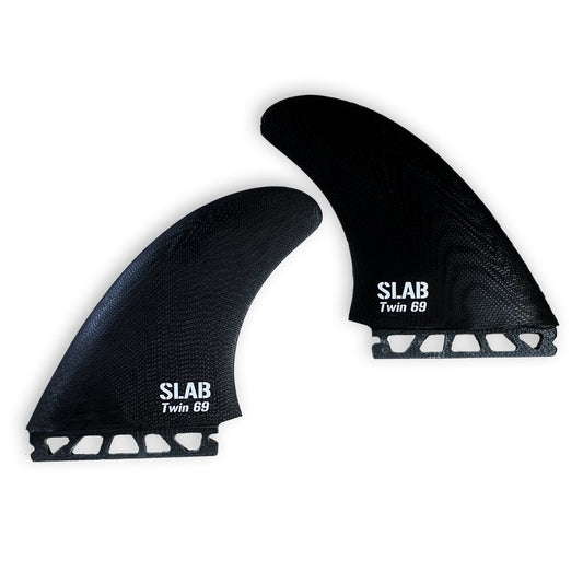 SLAB Twins 69 MR fins - Black - Futures