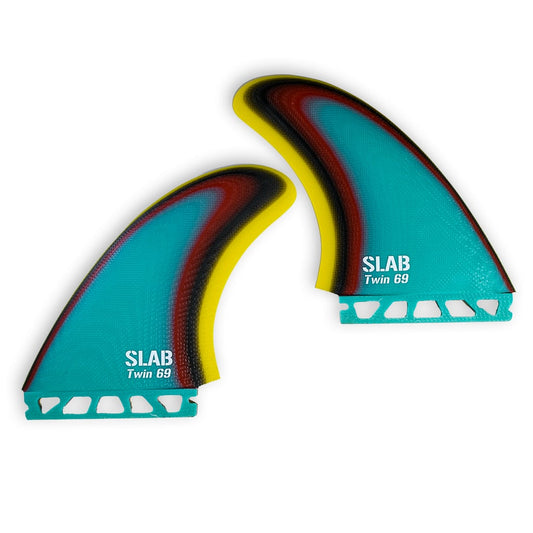 SLAB Twins 69 MR fins - Raimbow - Futures