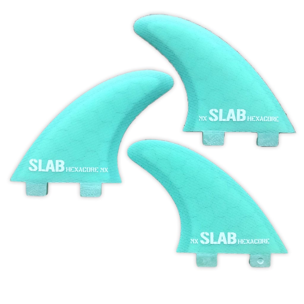 SLAB THRUSTER HEXACORE fins - Water Green - FCS
