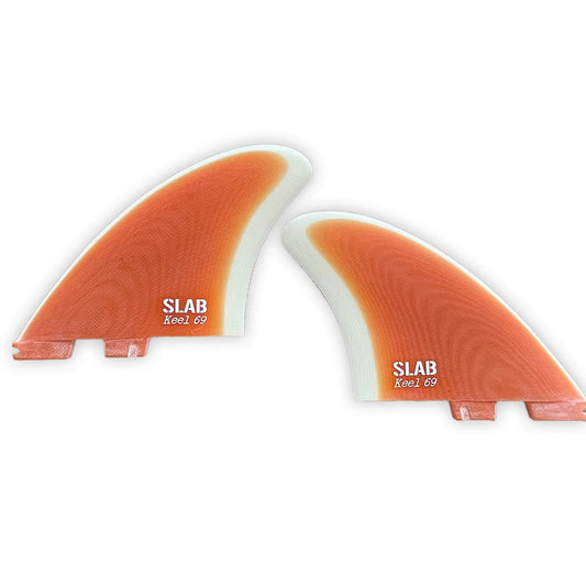 SLAB TWIN KEEL 69 - Orange/Crème - 2 Tabs Click