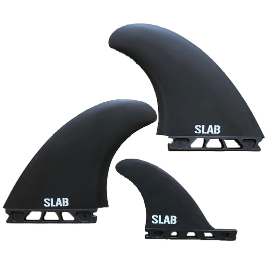 SLAB TWIN MR 2+1 GlassFlex fins - Black - Futures