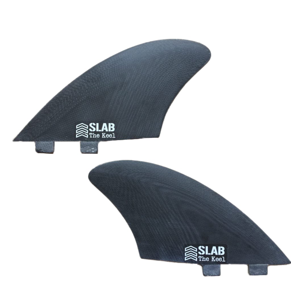 SLAB TWIN THE KEEL Retro Fish fins - Black - FCS