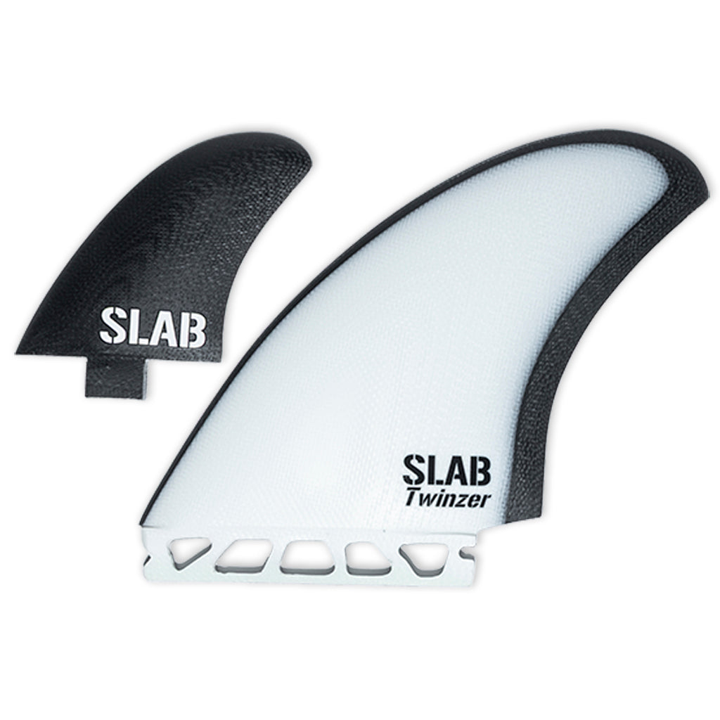 Quillas SLAB TWINZER + CANARDS - Black/White + Black - Futures