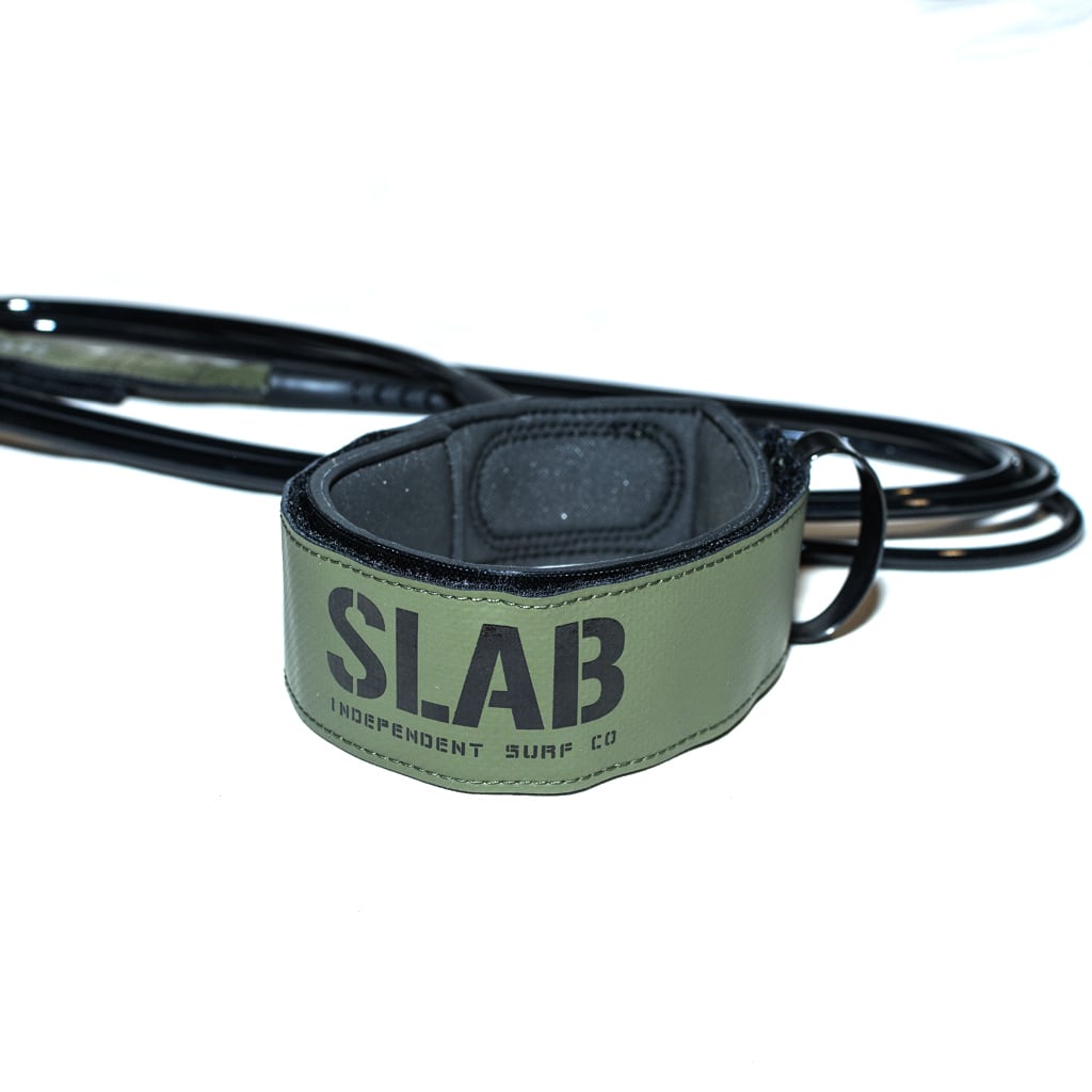 LEASH SLAB COMP KNEE 9'0 x 7mm - Army/Black